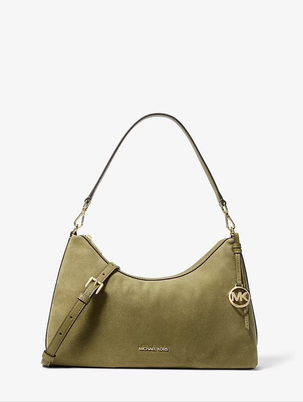 Michael Kors Sammy Medium Convertible Shoulder Bag-Olive Green NWT